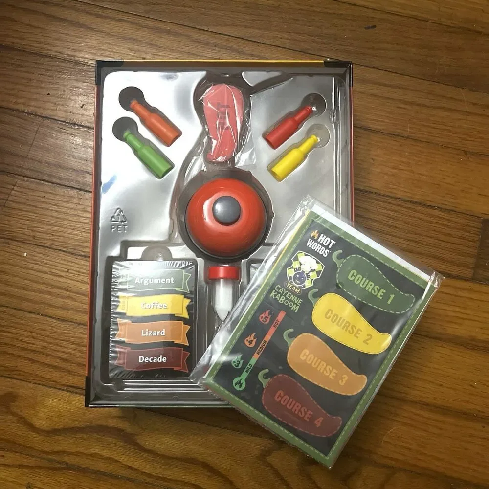 Hot Words Word Guessing Party Game Ages 12+, 4+ Players, New